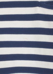 Murano Liquid Luxury Men’s Large Black White Striped Pocket T-Shirt 100% Cotton