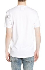 Kid Dangerous 257867 Mens Hustling Graphic T-Shirt White Size Medium