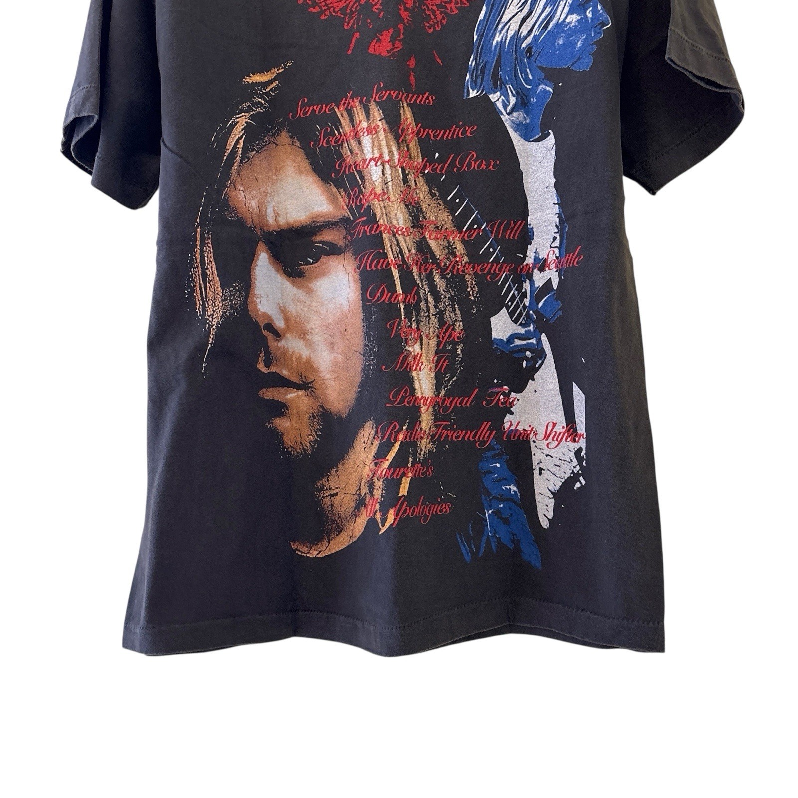 Nirvana In Utero Kurt Cobain Vintage REPRINT Single Stitch Shirt Modern Size L gallery