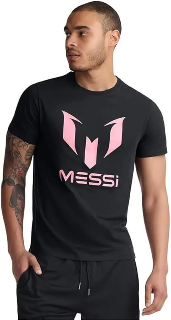 Messi Men's Wingstar Logo T-Shirt Short Sleeve Graphic Tee Standard Fit gallery