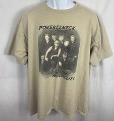 Povertyneck Hillbillies Signed Autograph Double-Sided Tour T-Shirt Size XL