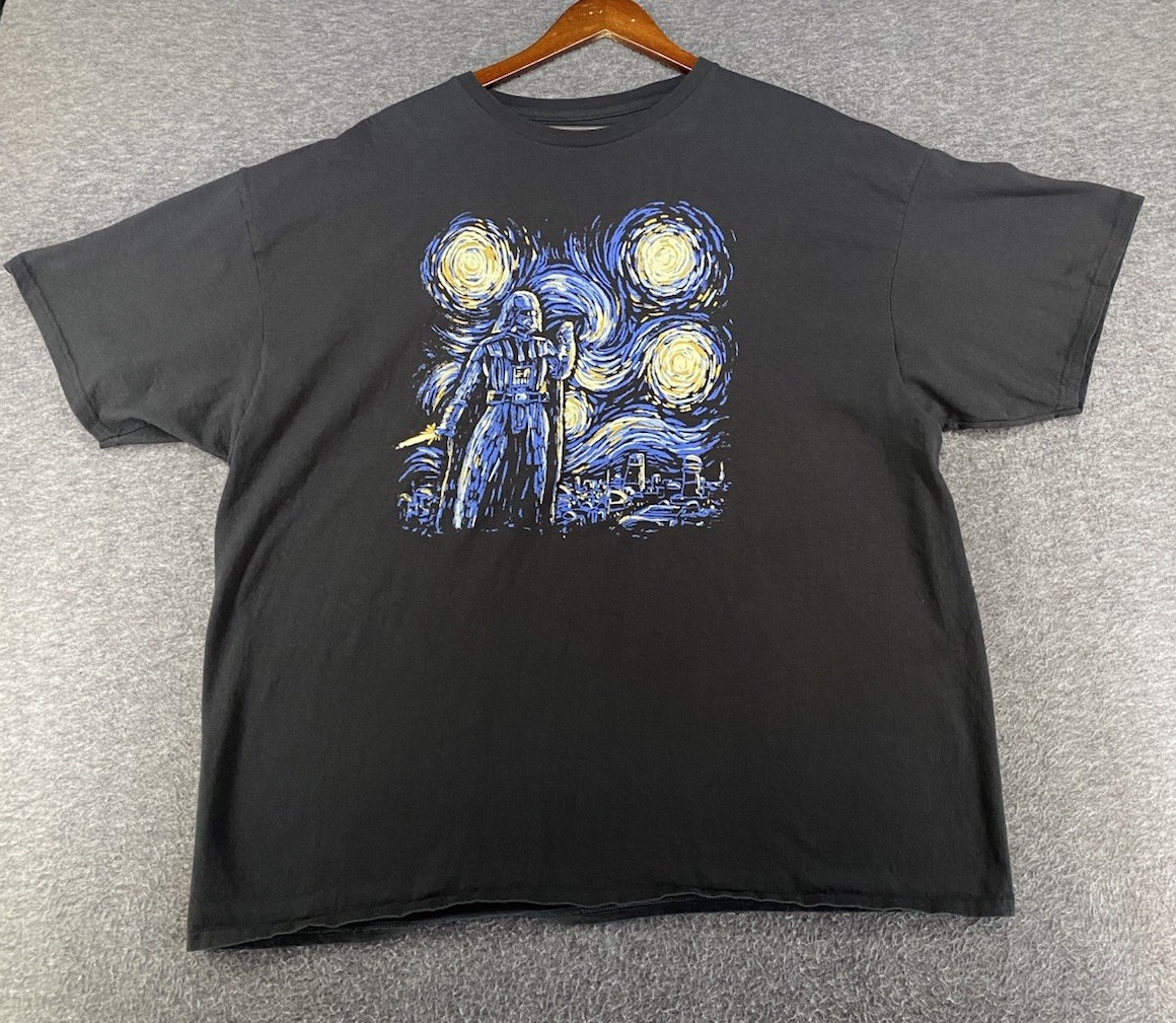 Star Wars Mad Engine Men’s Size 3XL Starry Night Darth Vader Tee Shirt See Pics gallery