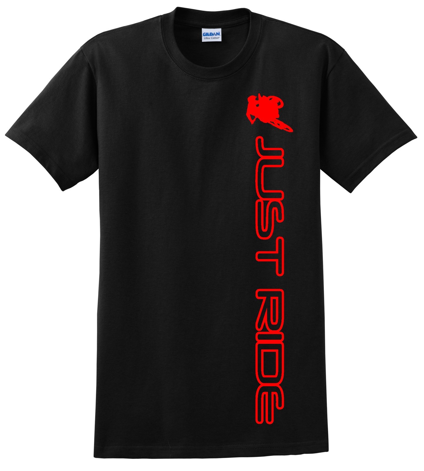 MOTOCROSS T SHIRT JUST RIDE MOTO MX DIRT BIKE SUPERCROSS S-M-L-XL-XXL-3XL-4XL gallery