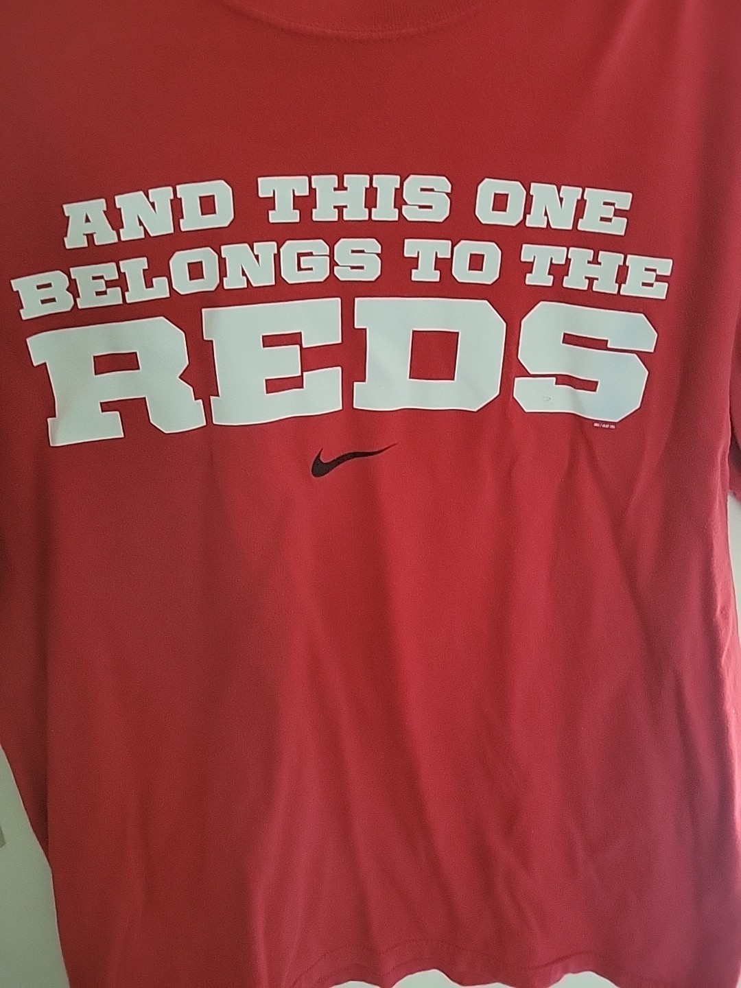 Nike Cincinnati Reds Red T-Shirt Size L And This One Belongs To The Reds MLB NL gallery