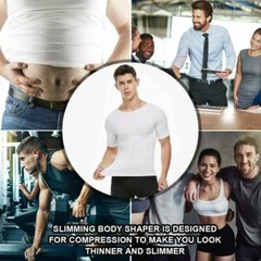 Men Athletic Compression Undershirt Body Shaper Comfortable Base Layer T-Shirt