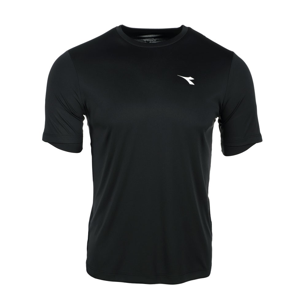 diadora Scudetto Training Crew Neck Short Sleeve Athletic T-Shirt Mens Black Cas gallery