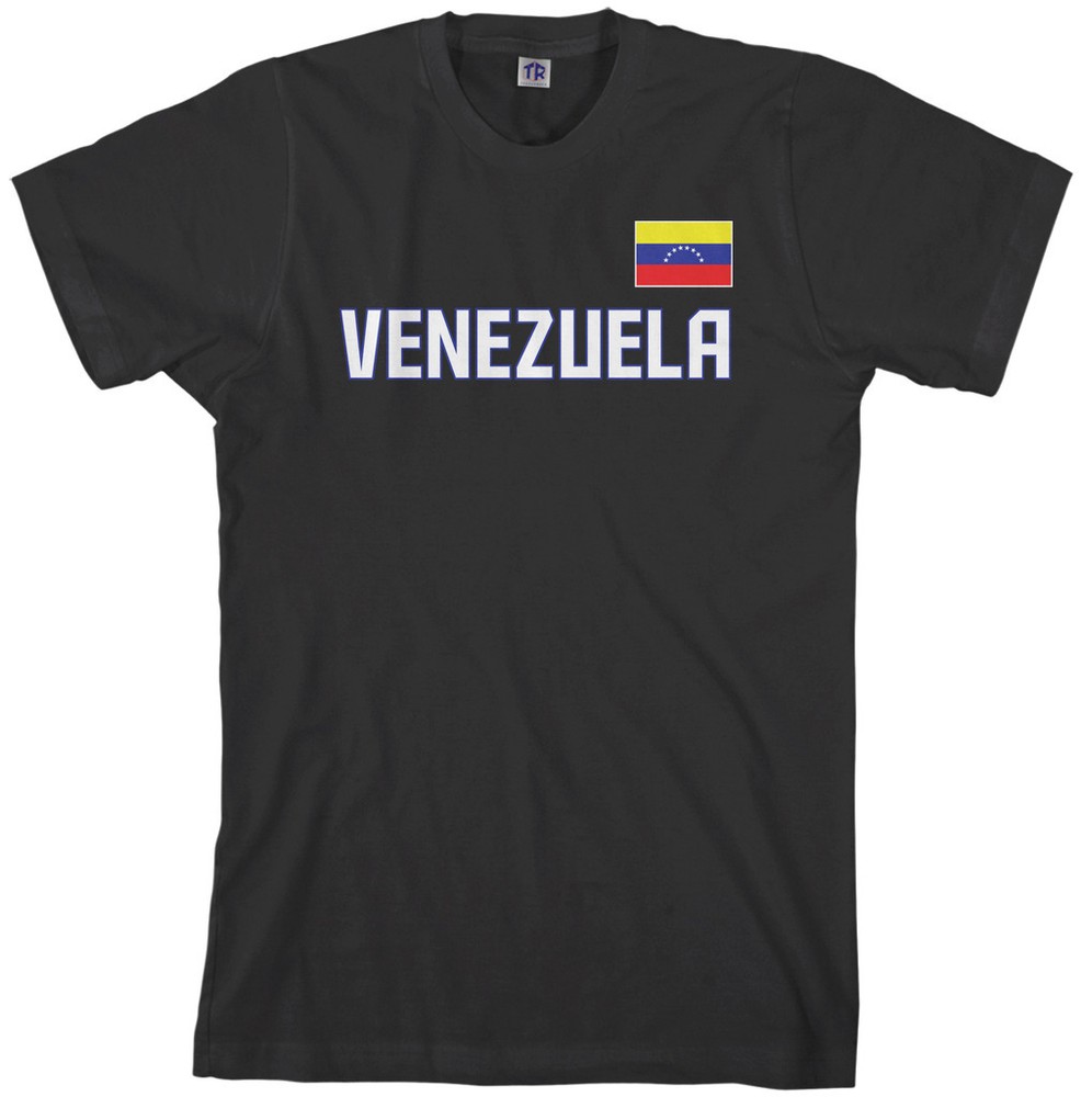 Threadrock Men’s Venezuela National Team T-shirt caracas flag