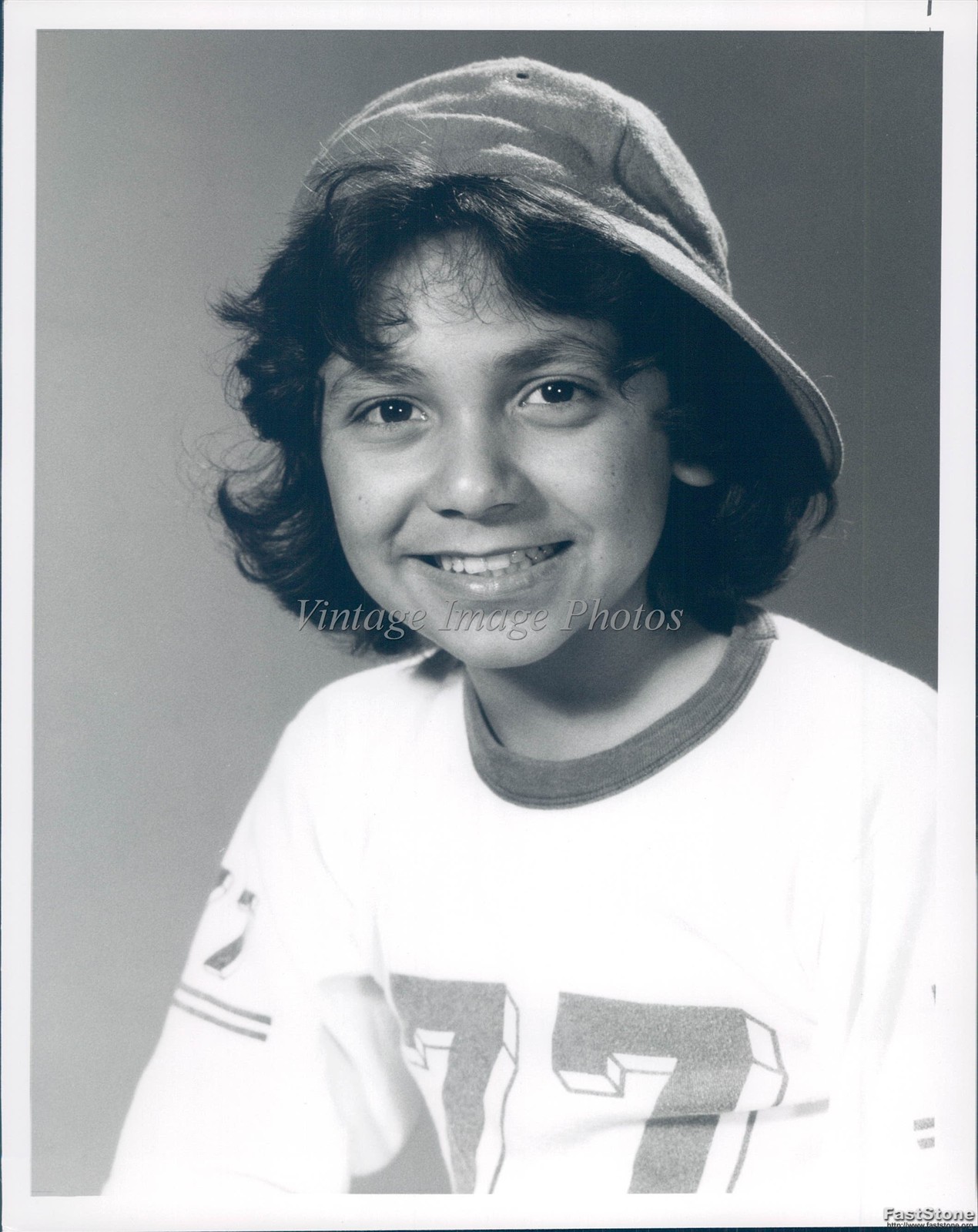 Beautiful Young Girl Hat Baseball Shirt Historic Original Vintage Photo 7×9