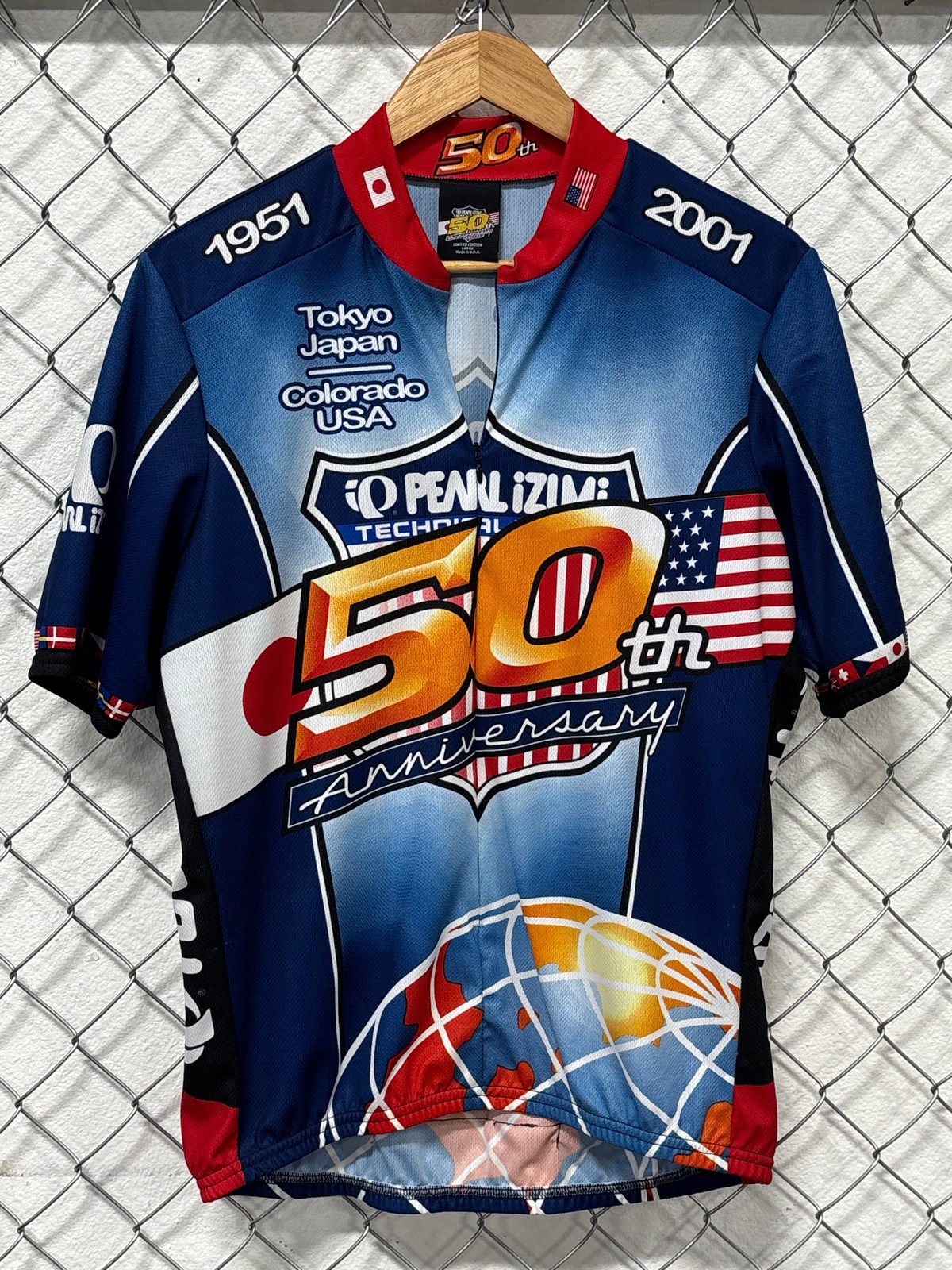 Vintage 50th Anniversary Pearl Izumi Cycling Shirt Size Large gallery