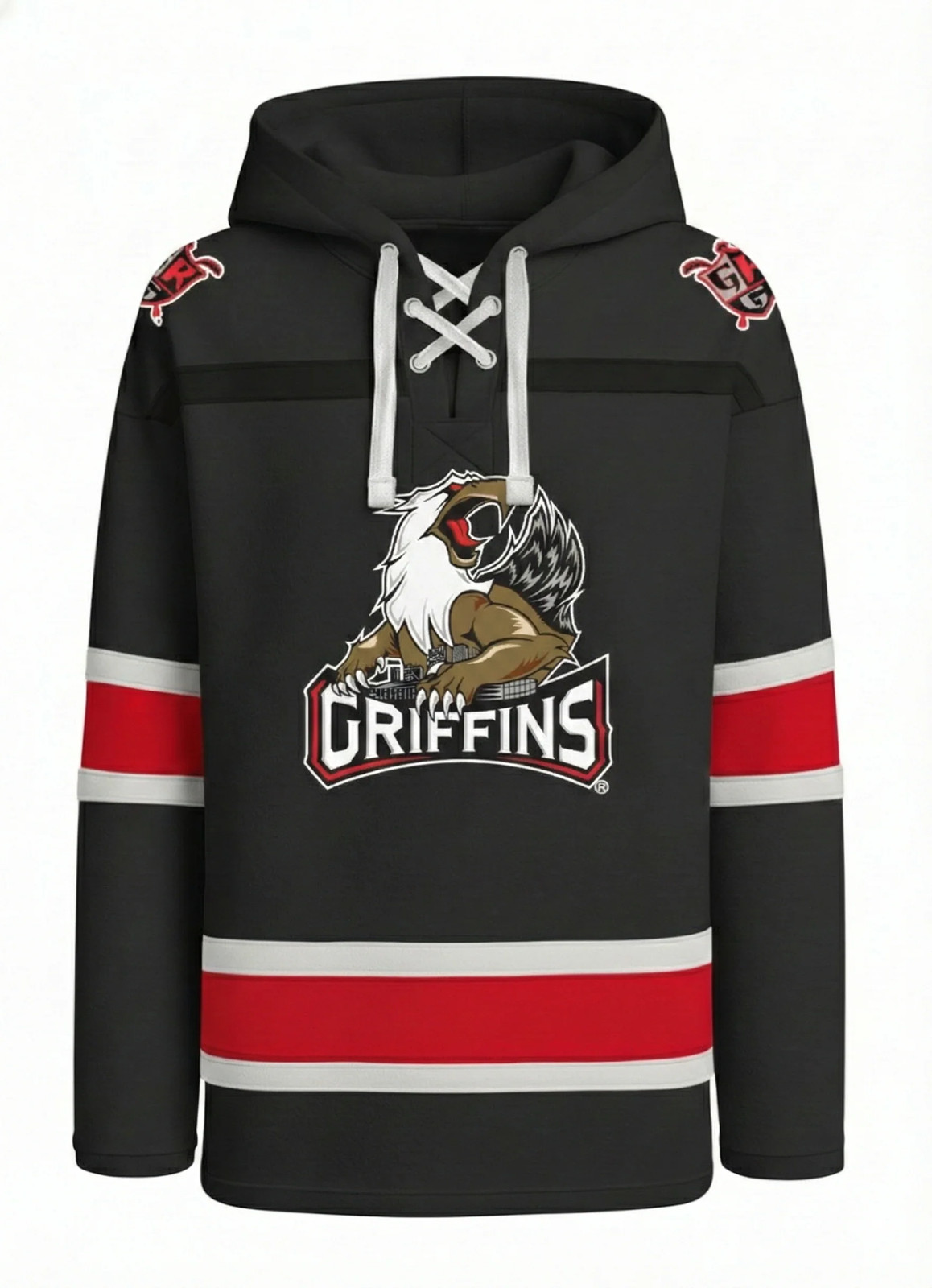 Grand Rapids Griffins AHL Hockey Embroidered Lace Hoodie gallery