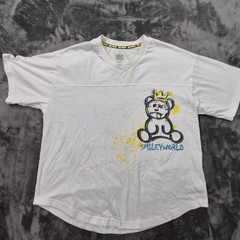 SmileyWorld Shirt Mens Medium White Graphic Bear Trust Your Mind Vibe Quote