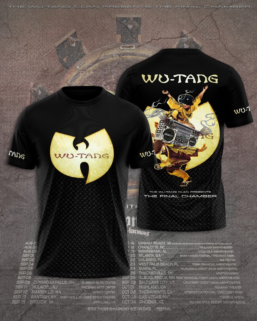 Wu-Tang Clan The Final Chamber World Tour T-Shirt Hip Hop Legend Graphic Tee gallery