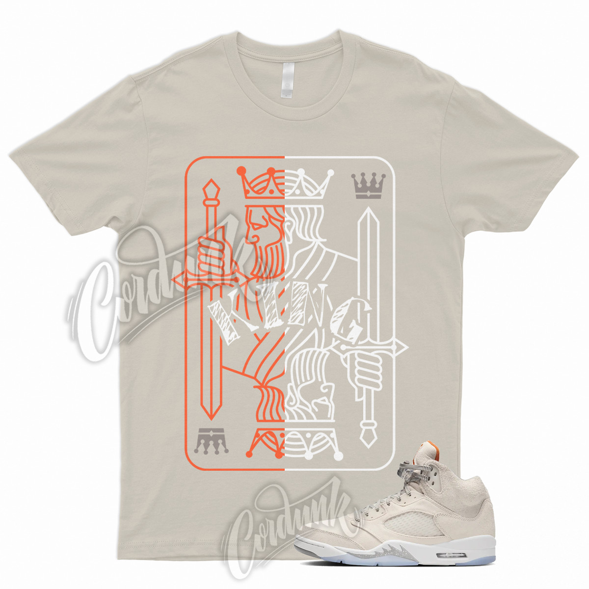 KING T Shirt to Match 5 Retro SE Craft Light Orewood Brown Pewter Orange Sail 1