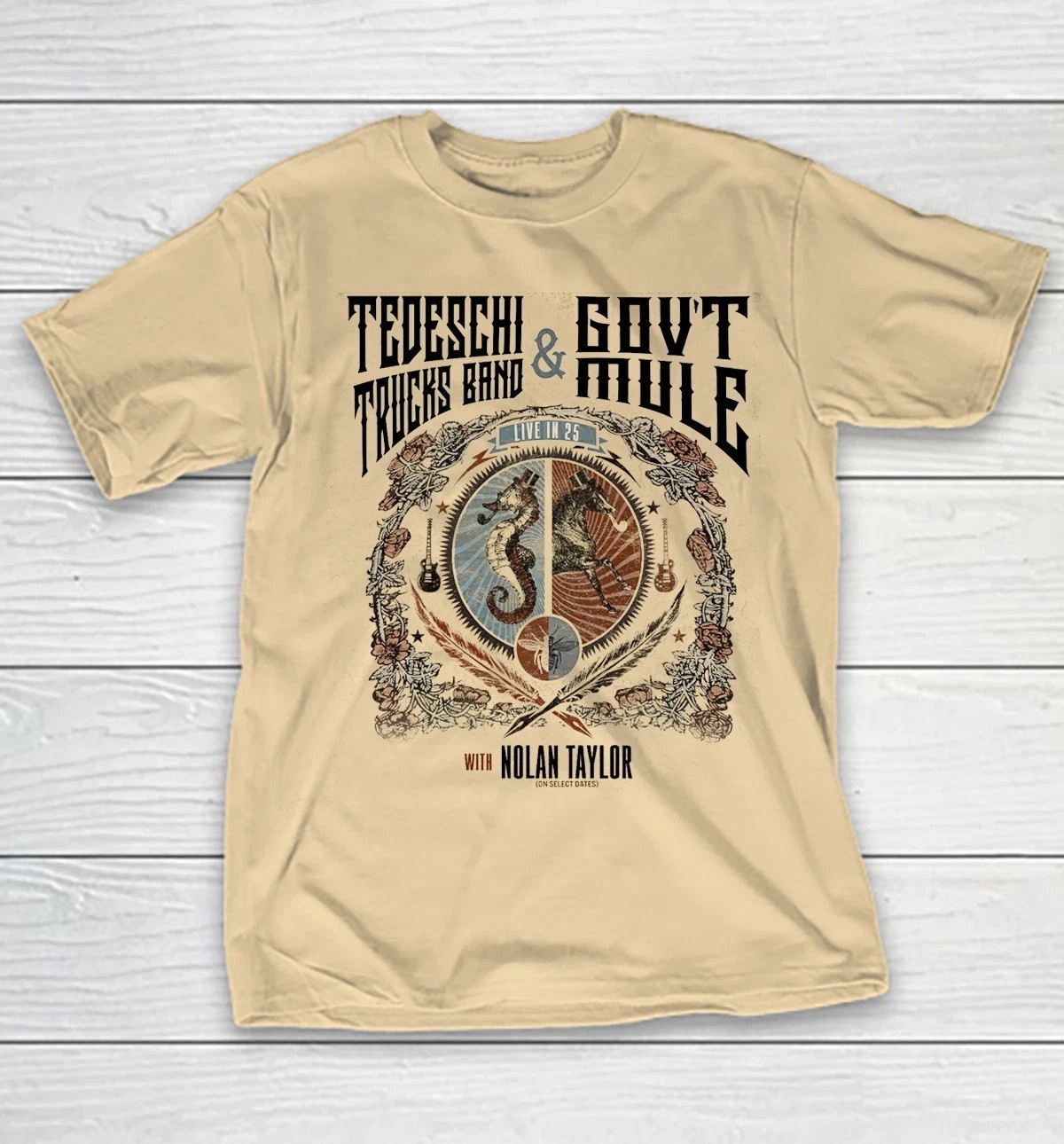Tedeschi Trucks Band Tour 2025 Govt Mule Sand Color T shirt Full Size S-5XL HH51 gallery