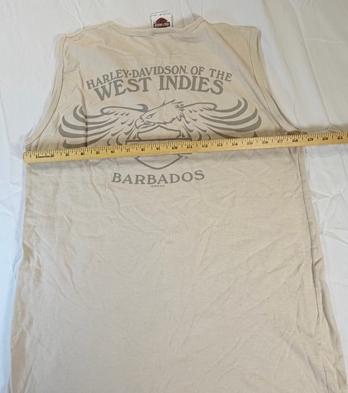 Harley Davidson RK Stratman Sleeveless Graphic Tee Size Barbados 2007 gallery