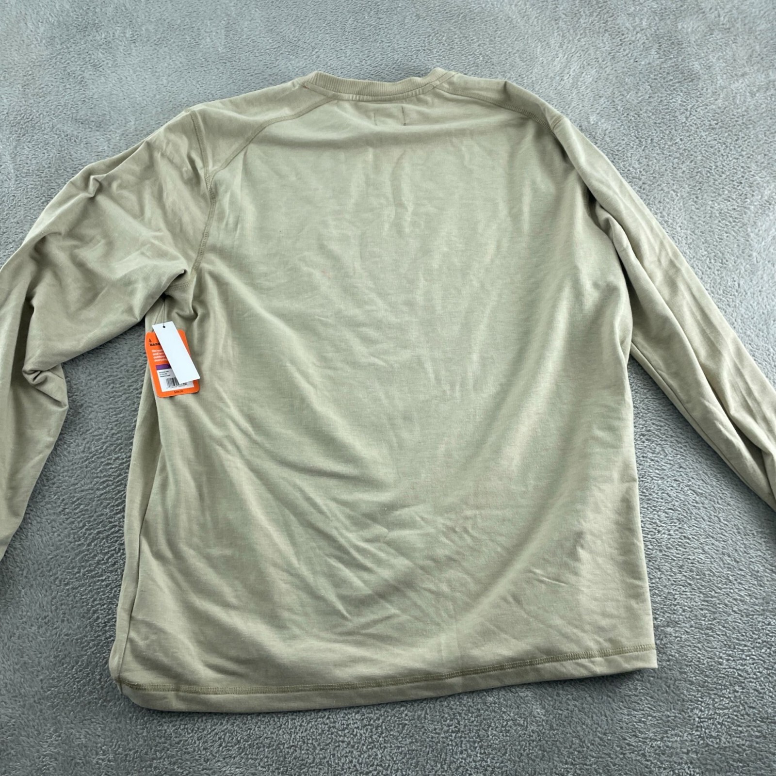 Bass Outdoor Mens XXL Long-Sleeve Utili-Tee Shirt Trench Coat Beige NWT 5841 gallery