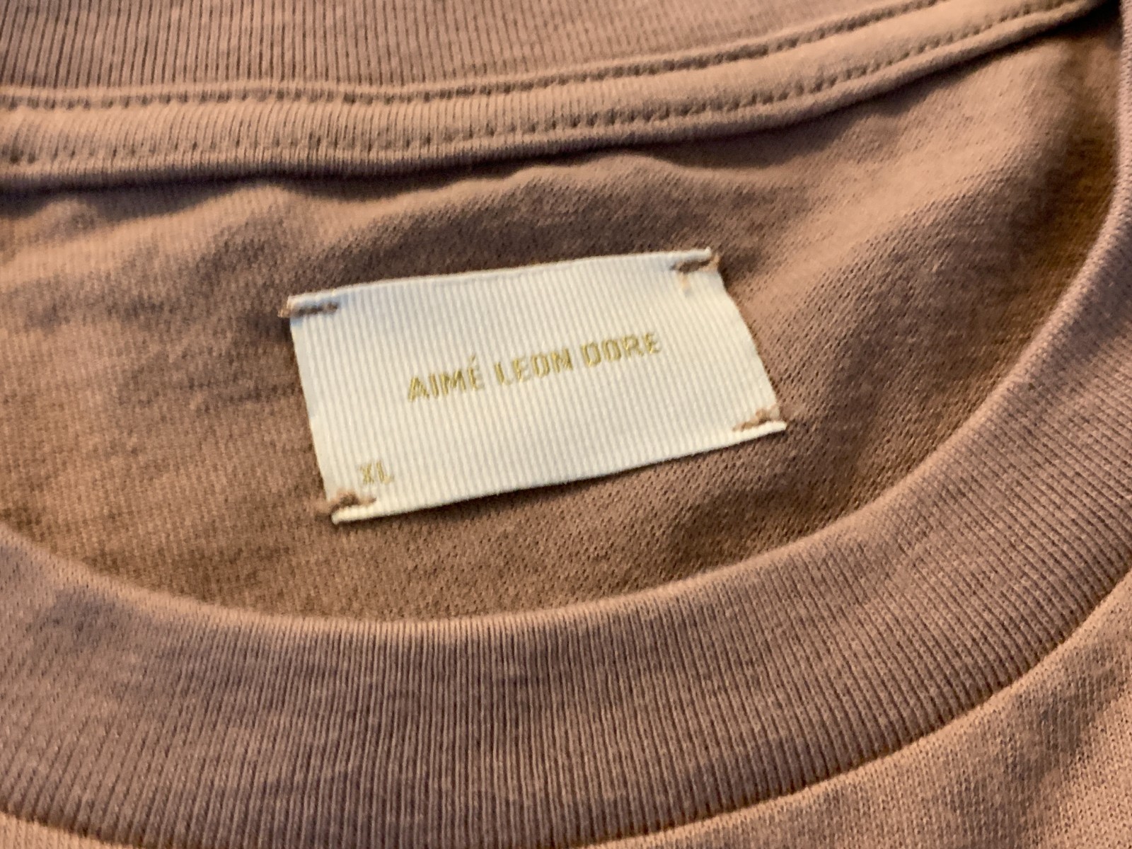 NEW Aimé Leon Dore Fleur Logo Tee 'Sinopia Fresco' Brown Tan XL $85 ALD Aime gallery