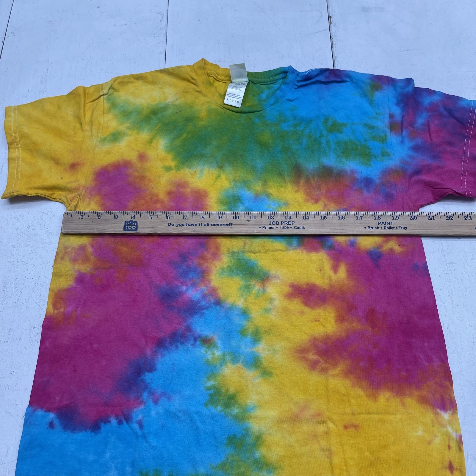 Colortone Shirt Mens Large Multicolor Tie Dye Graphic Tee Crewneck Cotton gallery
