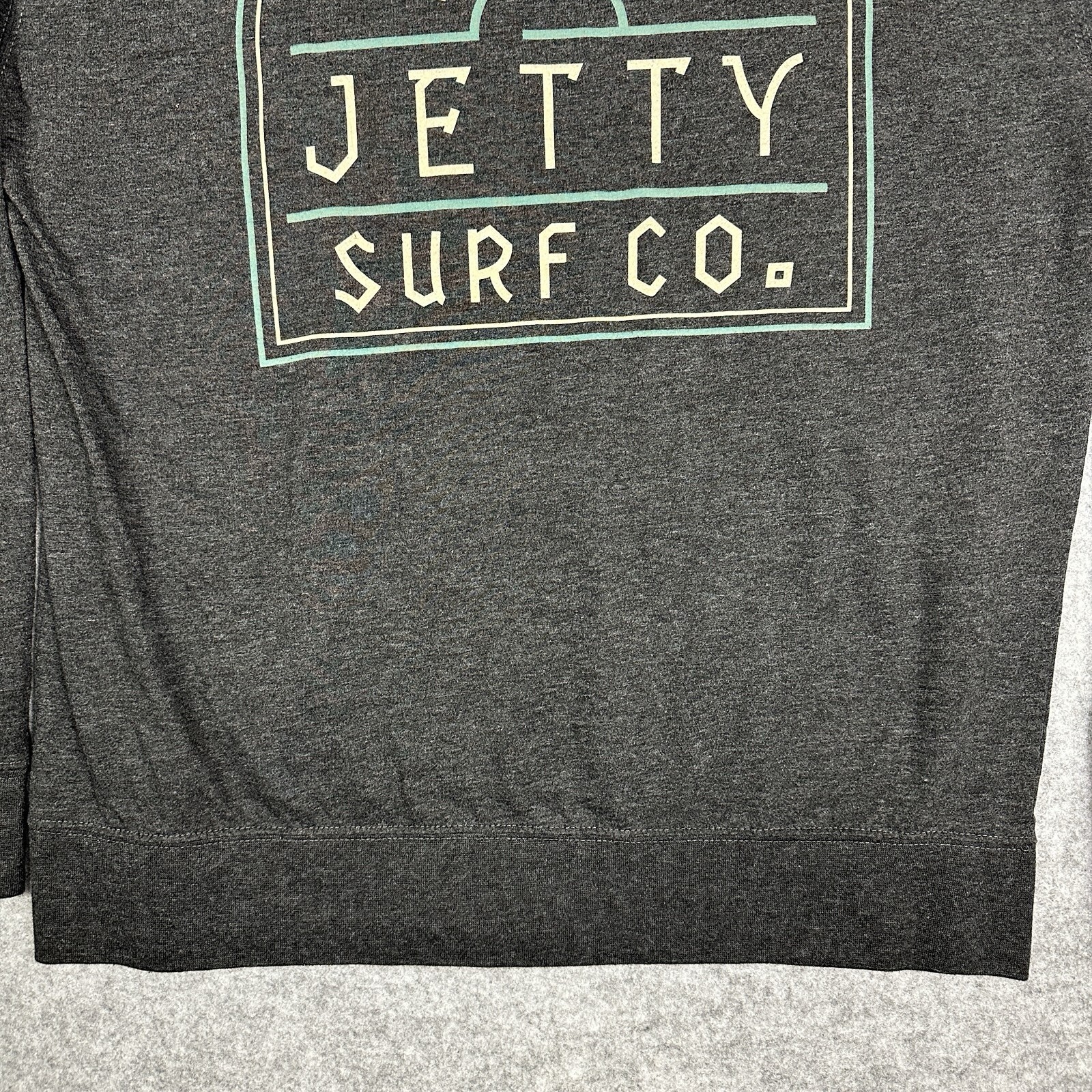 Jetty Surf Co Lightweight Jersey Hooded Pullover Mens L Graphic Kangaroo Pocket gallery