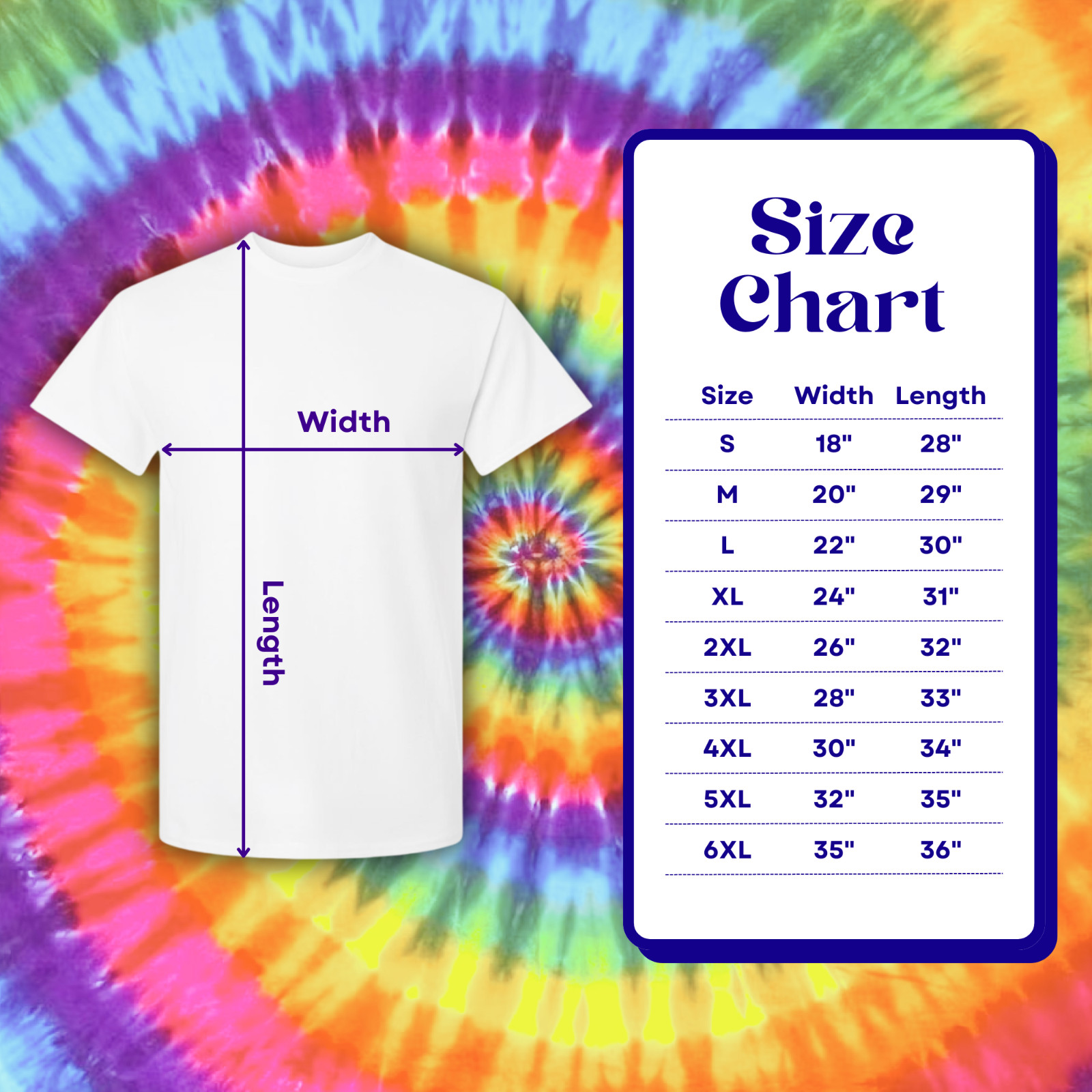 Tie Dye Shirt | Rainbow Pinwheel V Blotter | Handmade | Unisex | Tall | Women's gallery