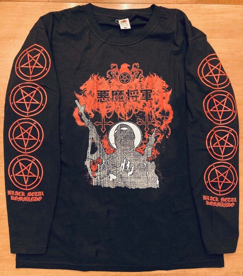 Satanic Warmaster Black Metal Kommando Black S to 5XL Longsleeve Shirt CM434