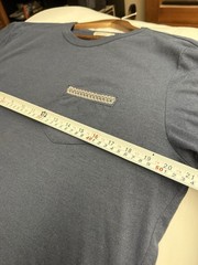 Marine Layer Blue Solid Embroidered Pocket Short Sleeve Crew Neck T-Shirt M