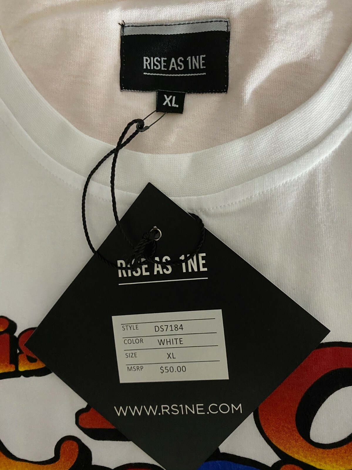 Rise As 1ne White Men Adult Graphic T Shirt Size XL gallery