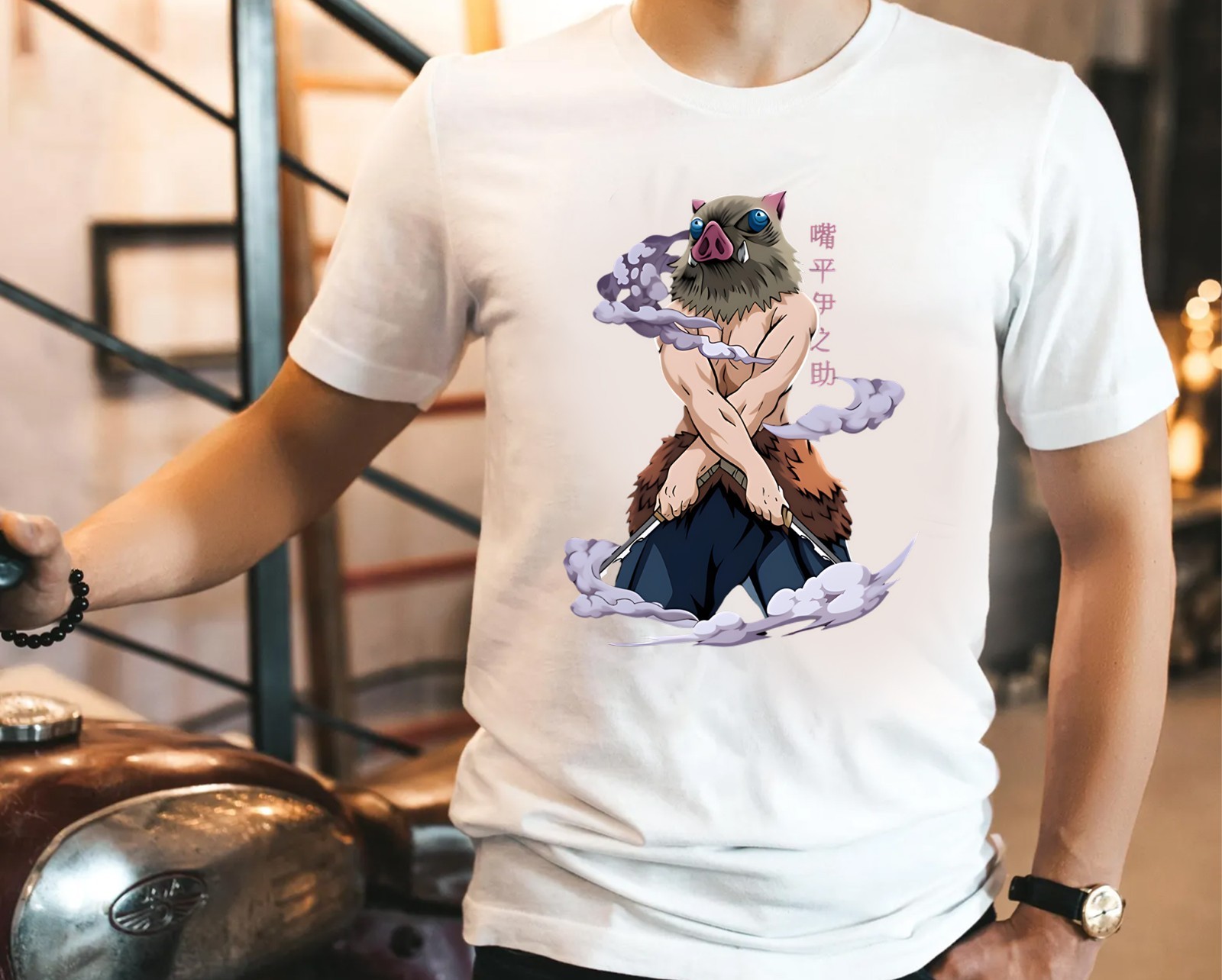 Demon Slayer Inosuke T-Shirt – Bold Kimetsu no Yaiba Anime Graphic Tee for Fans gallery