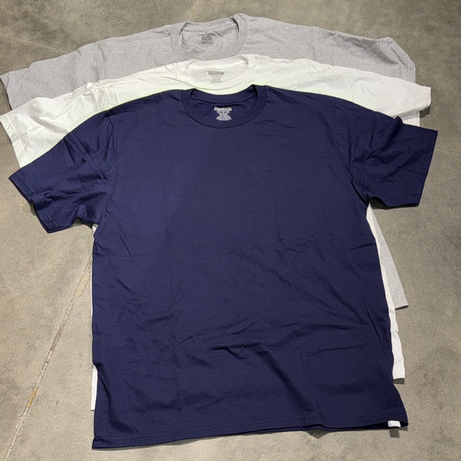 Reebok Men's Short Sleeve 6 Pack New T-Shirt, Size XL (6 Colors Pack) gallery