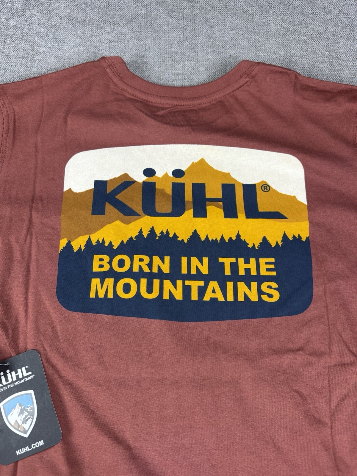 Kuhl Shirt Mens Medium Rust Organic Cotton Brown Hiking Trek New gallery