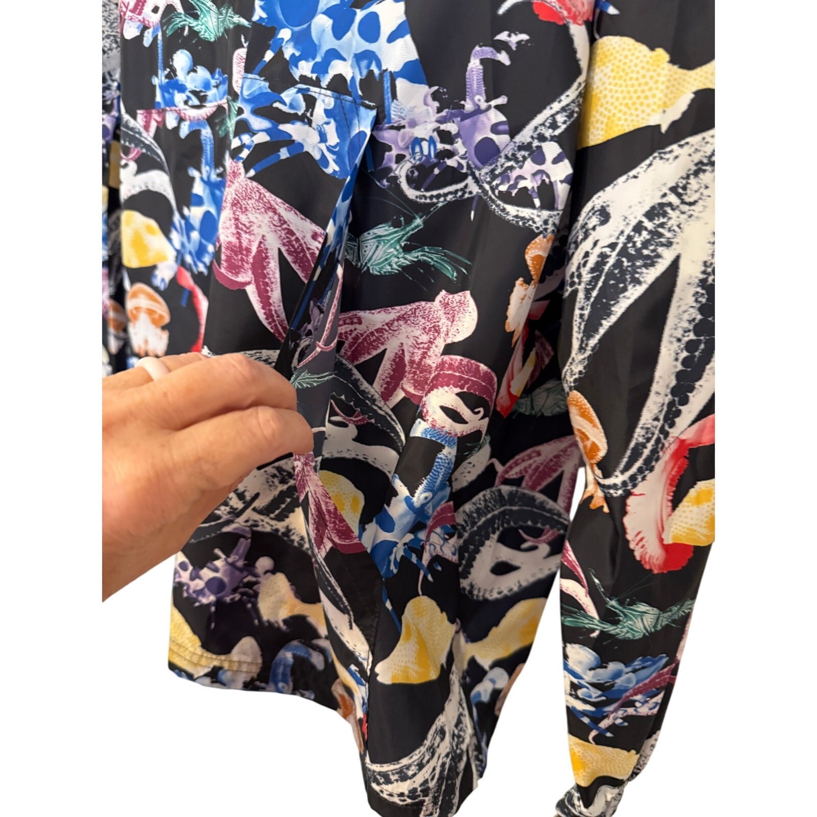 Bonobos Fielder Hoodie L | Octopus Print Oceancore Y2K Streetwear Eco Pullover gallery