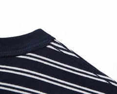 Retro Men Classic Breton Striped Long Sleeve Shirt Causal Cotton Sailor T-Shirts