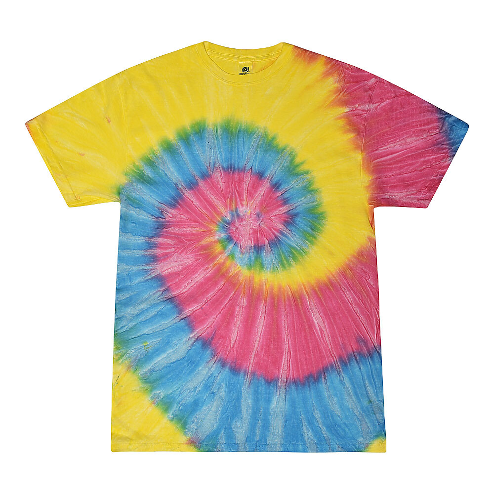 Tie Dye T-Shirts Multi-Color Adult XL 100% Cotton Colortone gallery