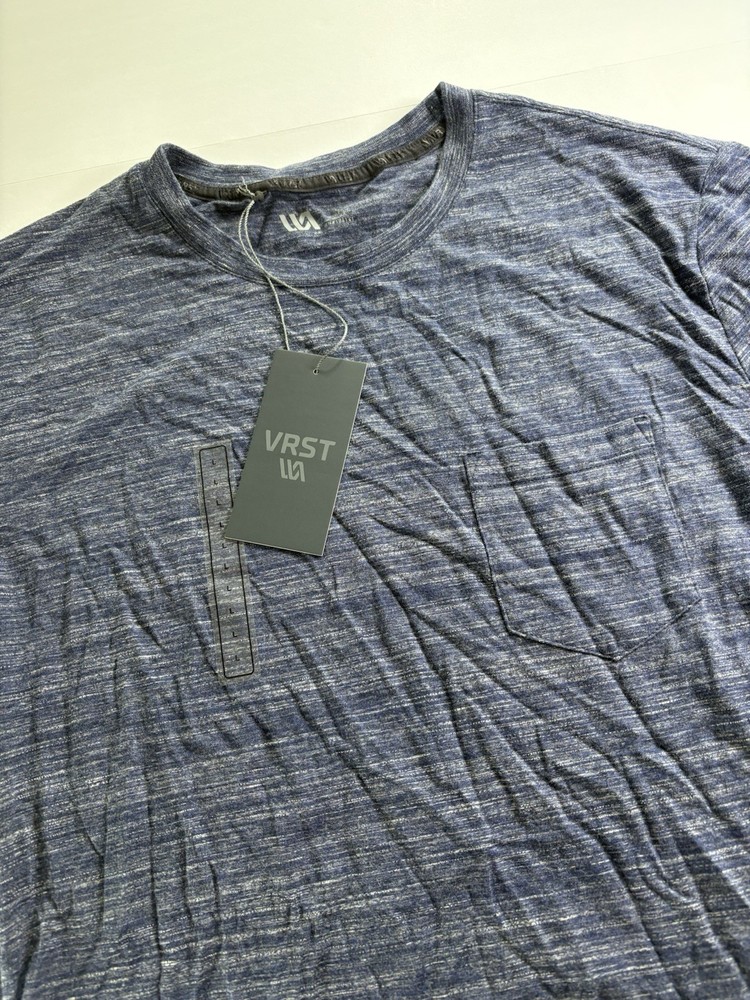 VRST Men’s Large Essential Pocket Darker Ardosia Slate T-shirt NWT Breathe UVP30