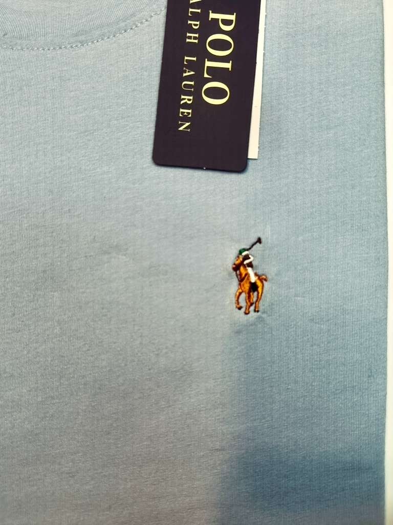 NWT Polo Ralph Lauren Men Short Sleeve Crew Neck Sky Blue T-Shirt Free Shipping gallery