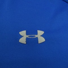 Under Armour Shirt Mens Large Blue Quarter Zip Loose Fit Outdoor Performance