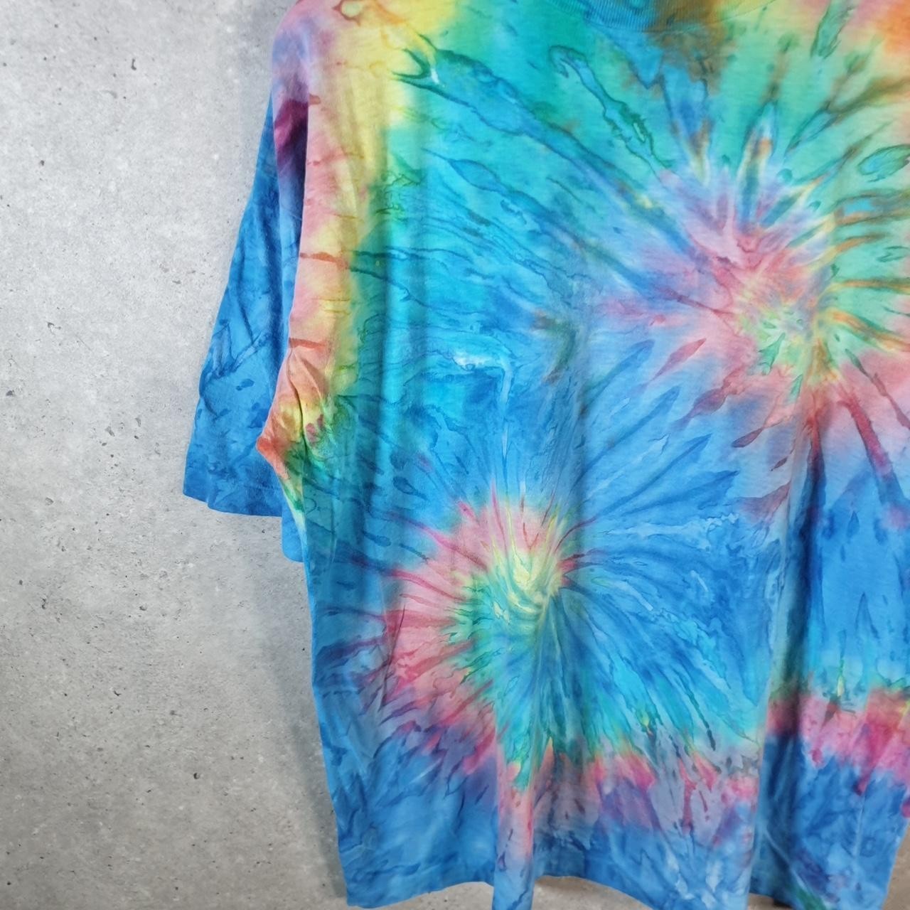 Vintage Sostanza Tie Dye USA 90s Single Stitch T Shirt Mens Large Multicoloured gallery