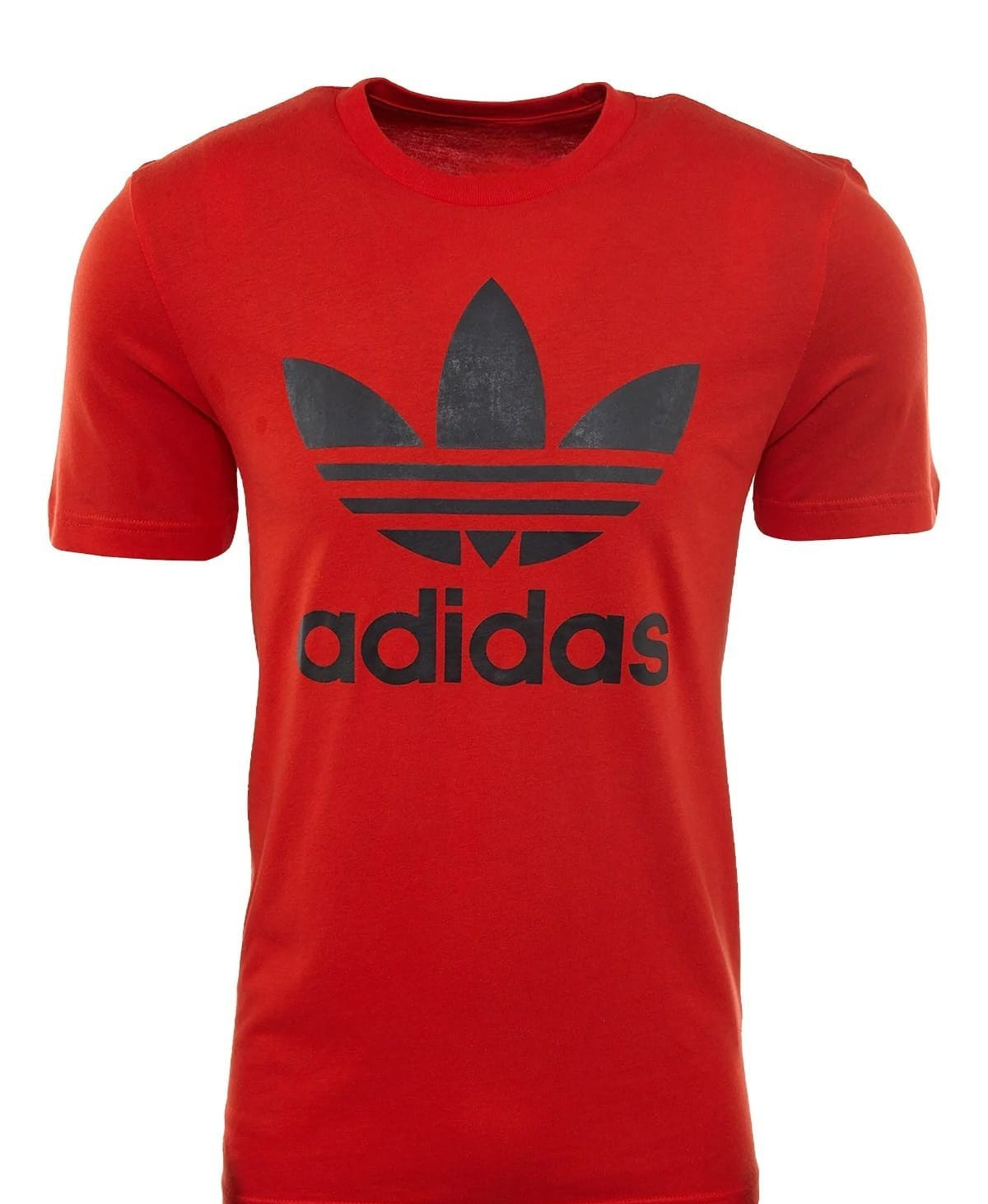 Active Dry Fit Red Adidas trefoil t shirt, Multiple Sizes, With Logo gallery