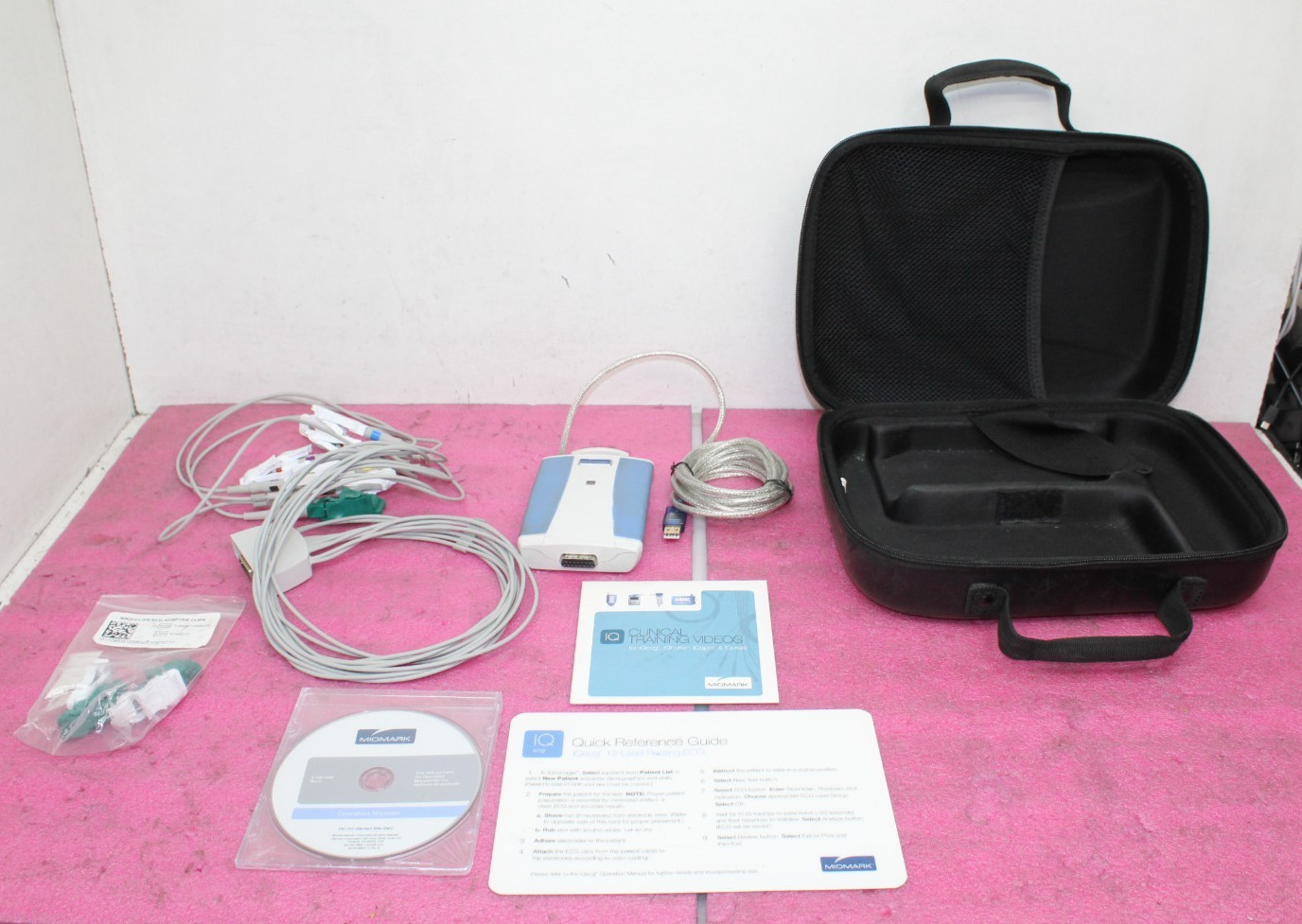 Midmark IQ ECG MODULE 2015 with Case **READ** T9-D1