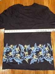 Reverse Threads Floral Beach Vibes Womens T-Shirt Black size L