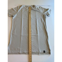 Rokwolf Mens Pima Modal Spandex Crew Neck T-Shirt Lunar Rock Size L