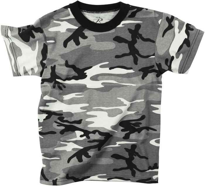 Mens City Camouflage Tactical Military Short Sleeve Army Camo T-Shirt