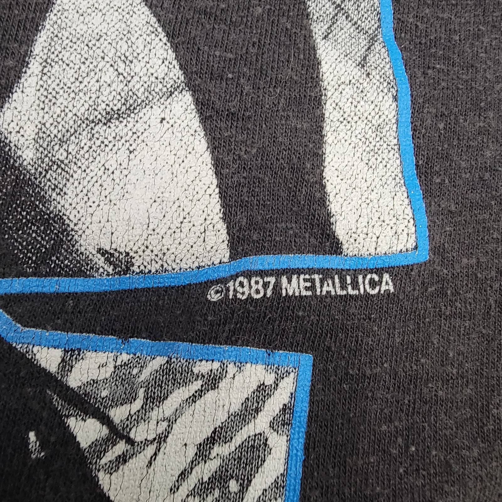 Rare vintage 1987 Metallica Garage Days T shirt size L heavy metal single stitch gallery