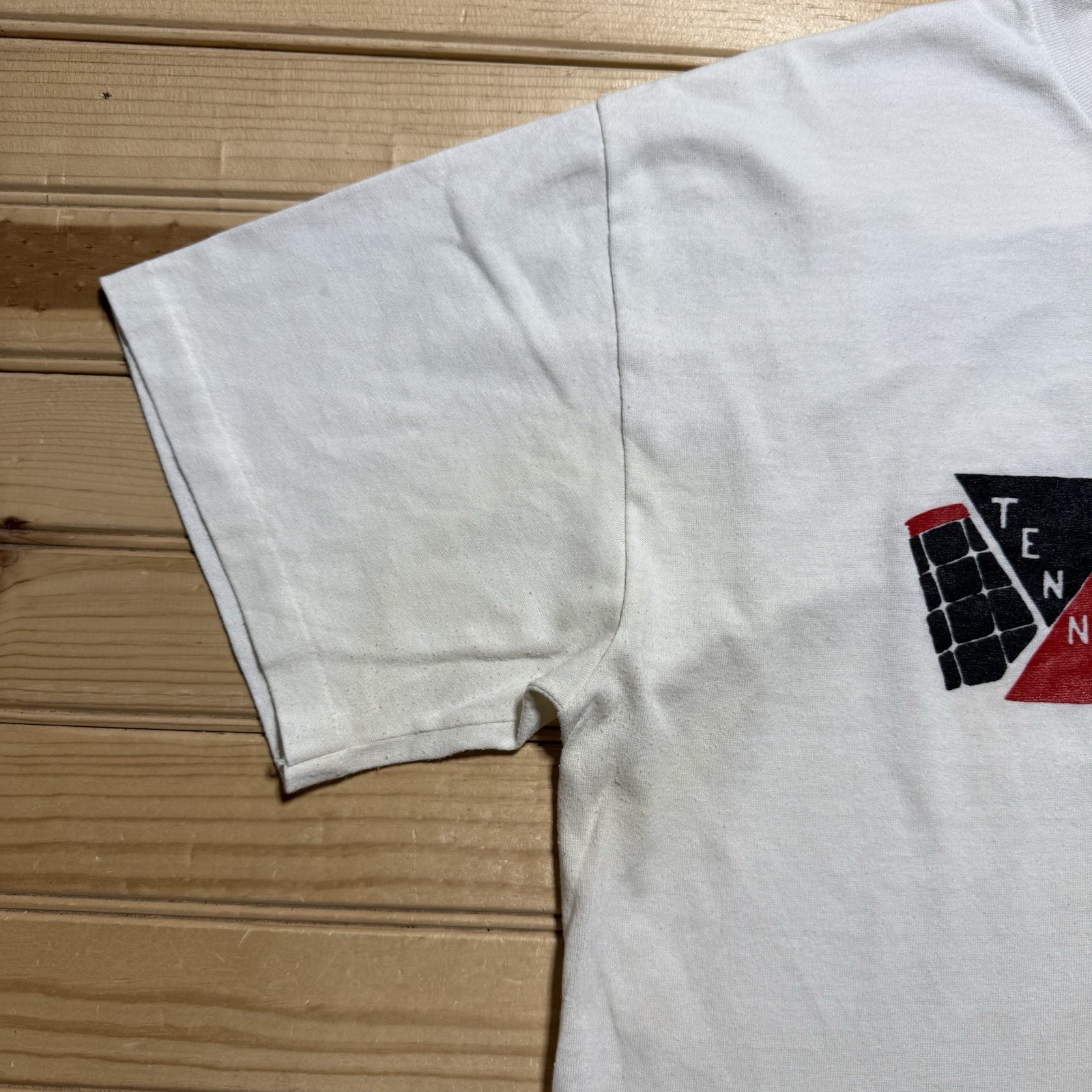 Vintage 80s 90s Mt. Healthy Tennis T-Shirt Mens Size XL Graphic Sports Tee White gallery
