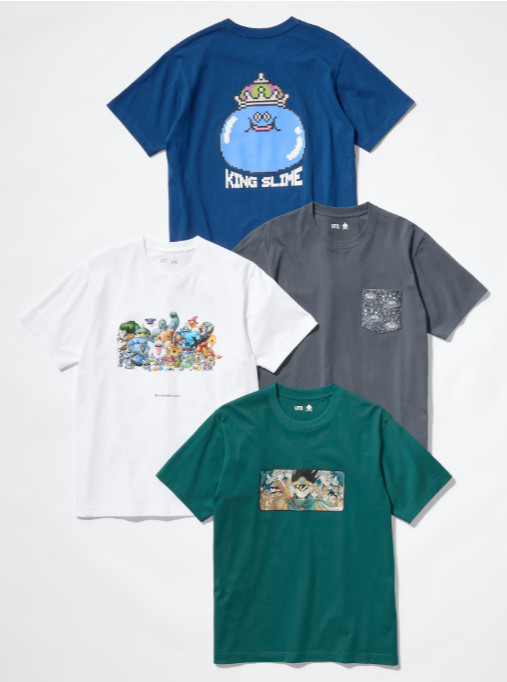 UNIQLO Dragon Quest collaboration the heroes T-Shirt four variations JAPAN gallery