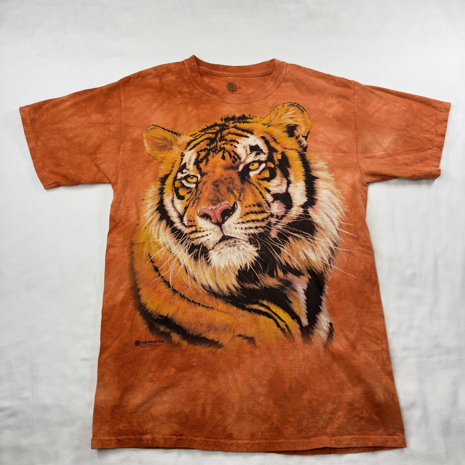 Vtg The Mountain Shirt Men's Medium 2000 Barbara Keith Orange Tie Dye Tiger King gallery