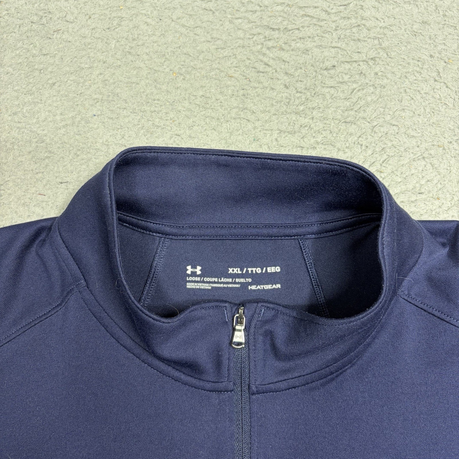 Under Armour Bud Light Pullover Men 2XL XXL Blue Sweater 1/4 Zip Shirt Jacket gallery