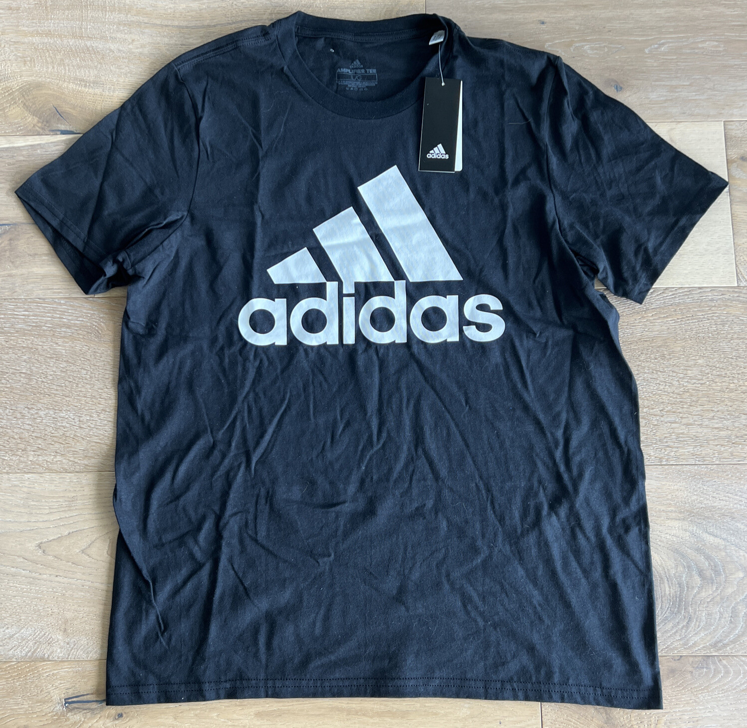Adidas Mens BOS Basic Graphic T-Shirt, Blue, Large