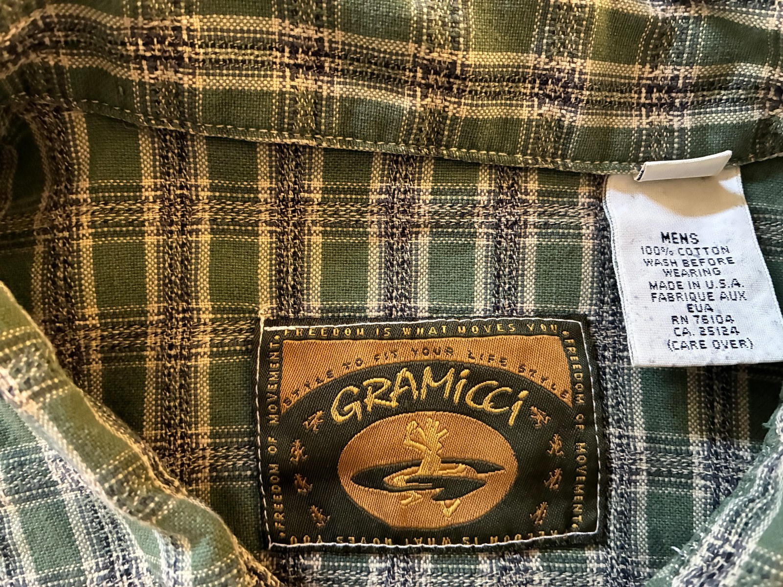 Vintage 90s Gramicci Short Sleeve button up Made In USA Boxy L Gorpcore gallery