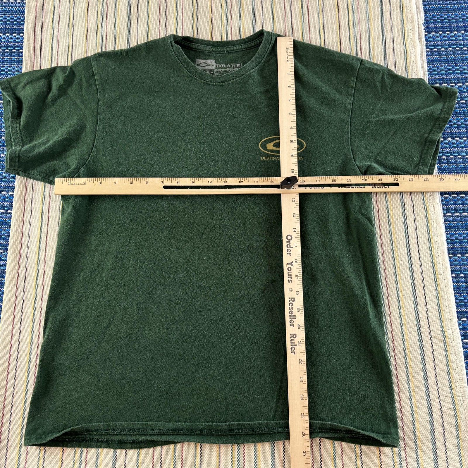 Drake Shirt Mens Large Green Destination Stuttgart Arkansas Ducks Hunting Cotton gallery